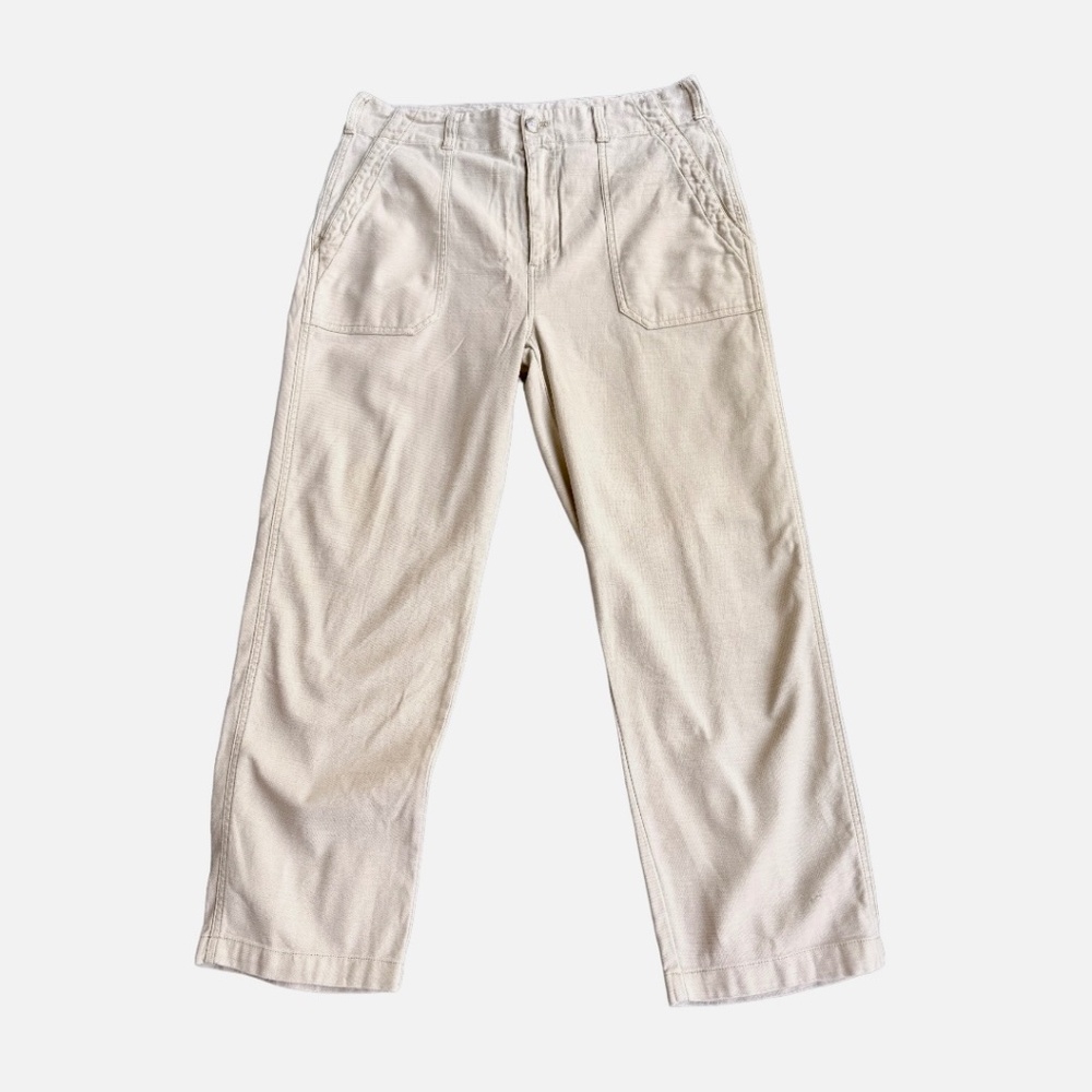 Faherty Stretch Surplus Pant Safari Cargo Pockets Tan Khaki Women's Size 31